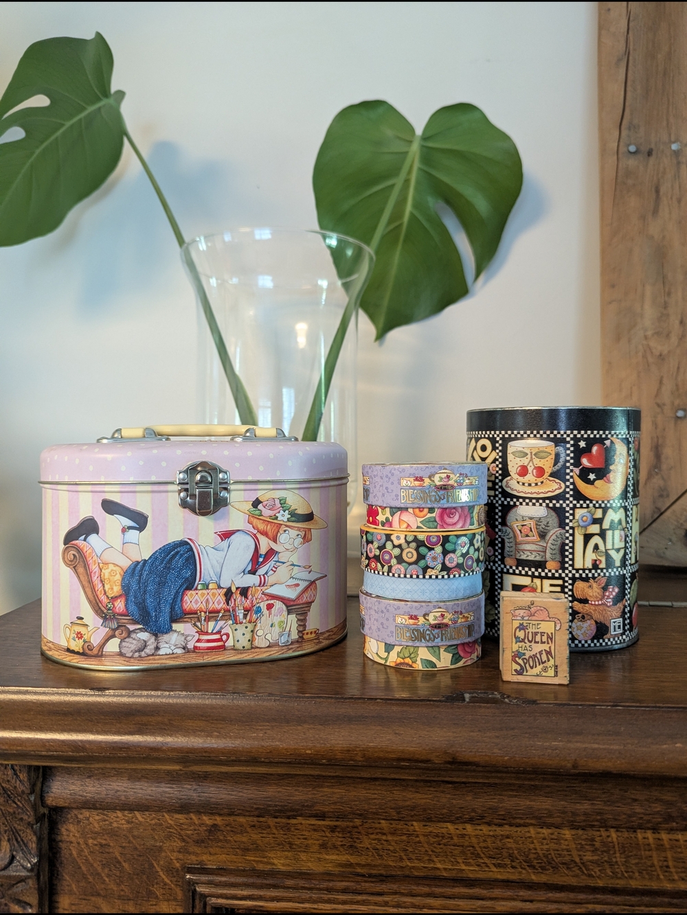 Mary Engelbreit Keepsake Tins & Pooch&Sweatheart Boxes Collector Set Vintage